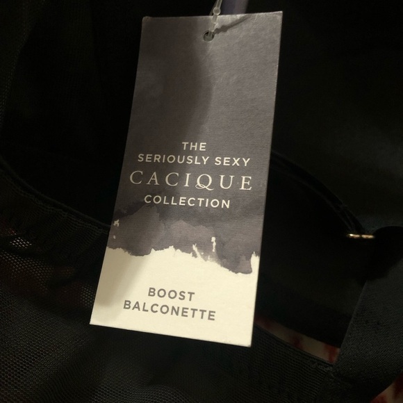 NWT CACIQUE Sexy Smooth Microfiber Boost Balconette Bra Size 46C - Picture 6 of 6